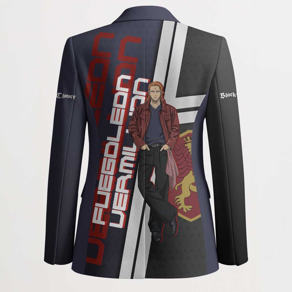 Black Clover Fuegoleon Vermillion Blazer Anime Illustration Style
