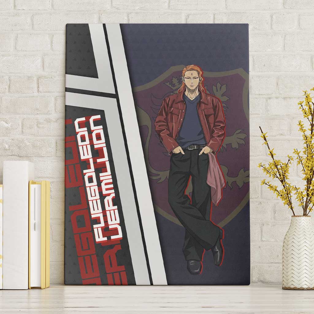 Black Clover Fuegoleon Vermillion Canvas Wall Art Anime Illustration Style