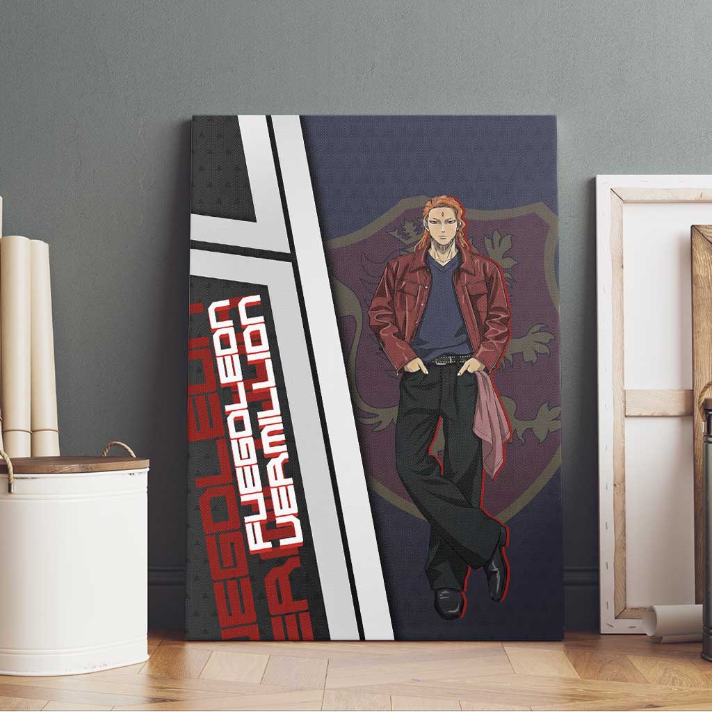 Black Clover Fuegoleon Vermillion Canvas Wall Art Anime Illustration Style