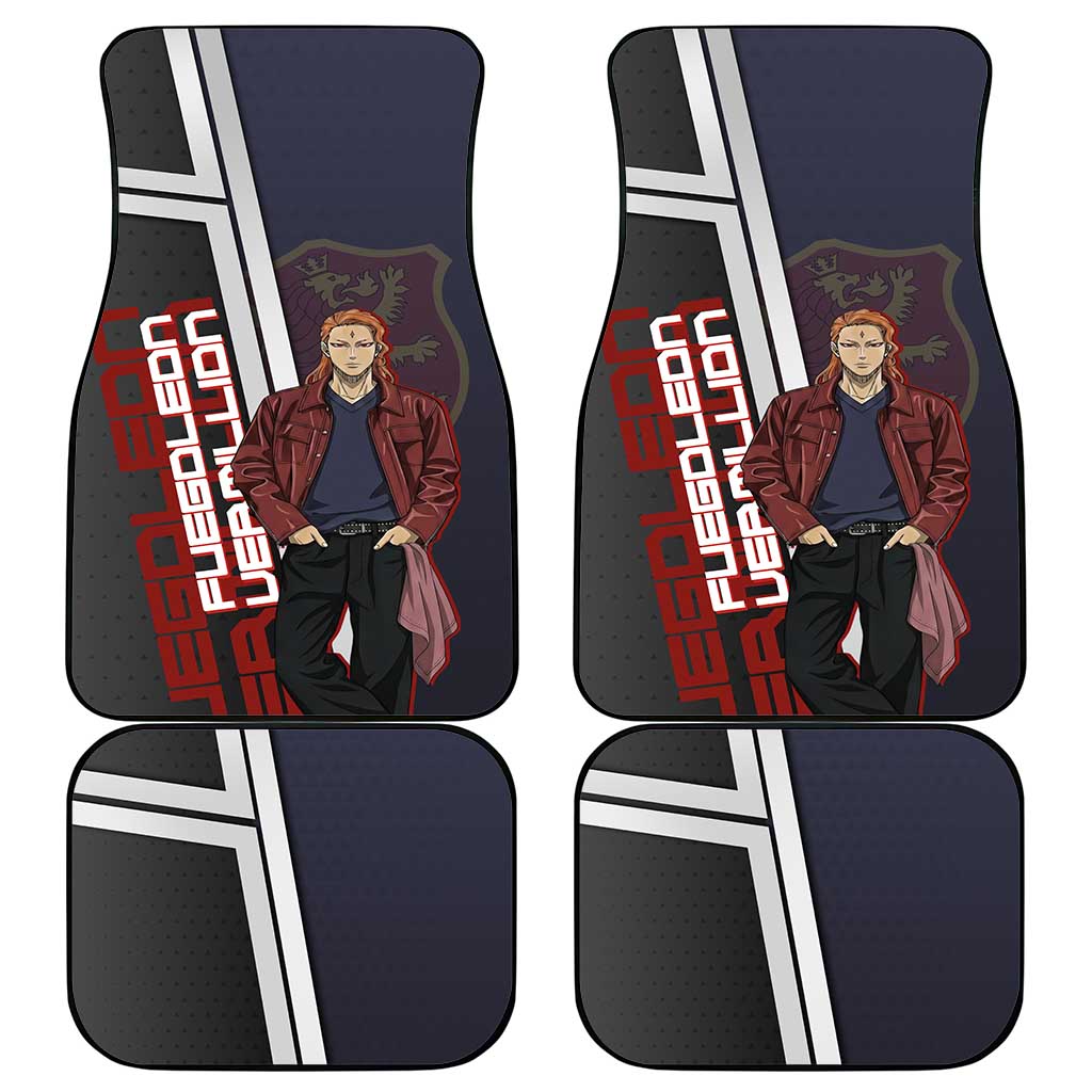 Black Clover Fuegoleon Vermillion Car Mats Anime Illustration Style