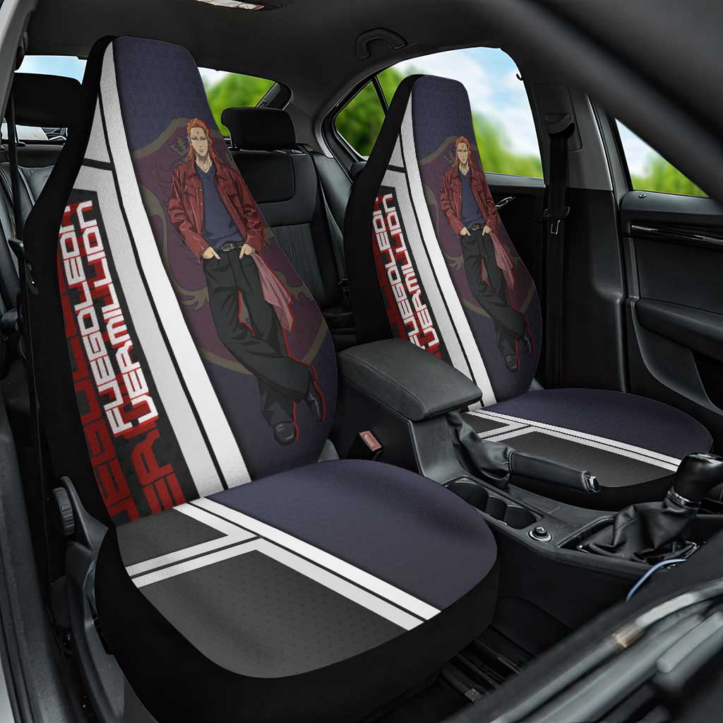 Black Clover Fuegoleon Vermillion Car Seat Cover Anime Illustration Style