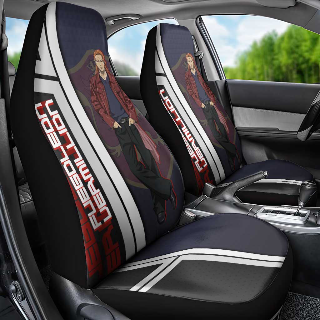 Black Clover Fuegoleon Vermillion Car Seat Cover Anime Illustration Style