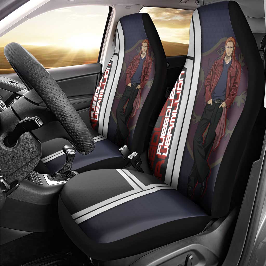 Black Clover Fuegoleon Vermillion Car Seat Cover Anime Illustration Style