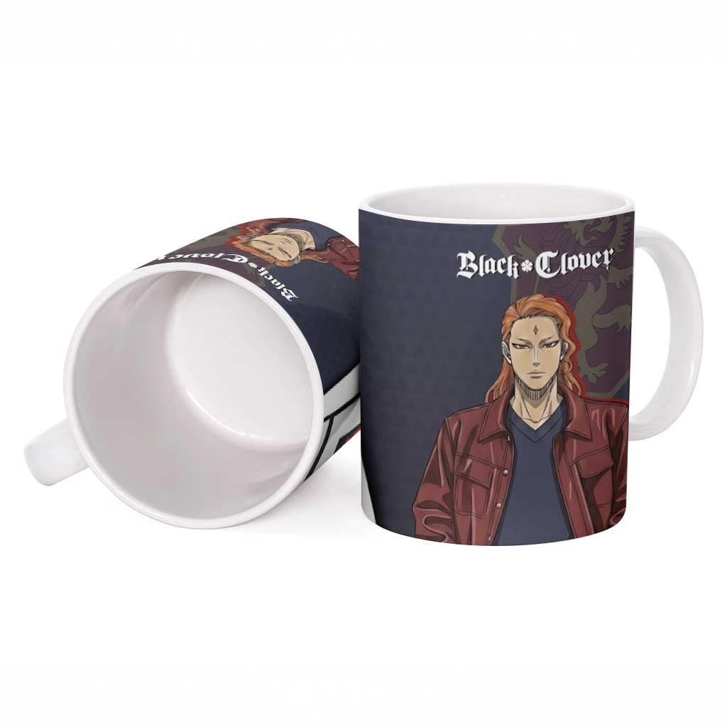 Black Clover Fuegoleon Vermillion Ceramic Mug Anime Illustration Style