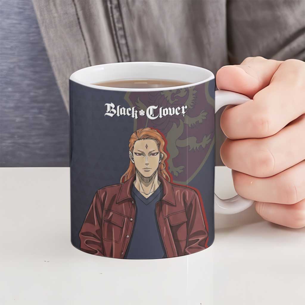Black Clover Fuegoleon Vermillion Ceramic Mug Anime Illustration Style