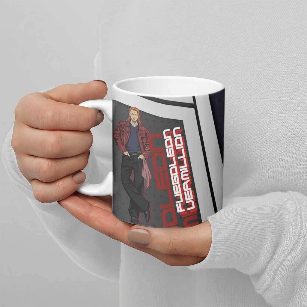 Black Clover Fuegoleon Vermillion Ceramic Mug Anime Illustration Style