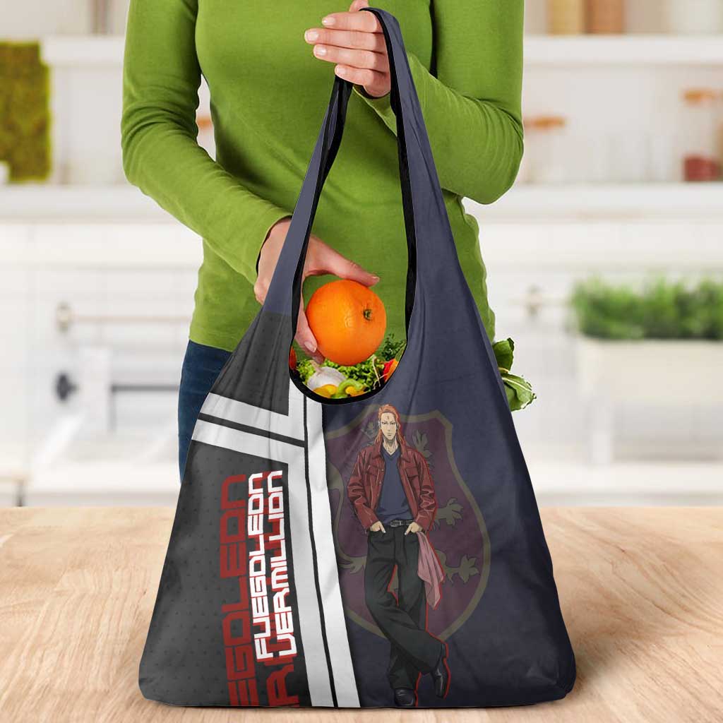 Black Clover Fuegoleon Vermillion Grocery Bag Anime Illustration Style