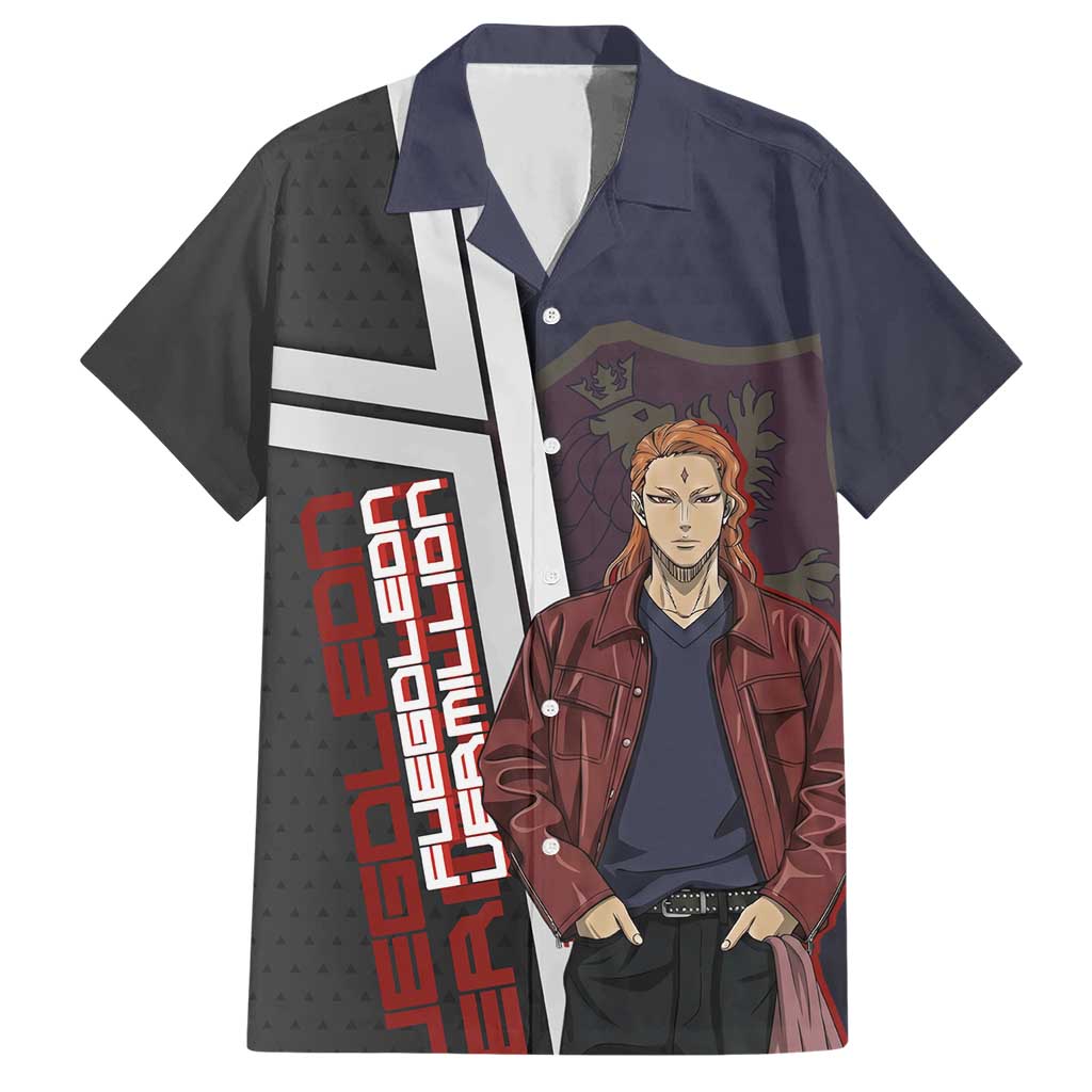Black Clover Fuegoleon Vermillion Hawaiian Shirt Anime Illustration Style