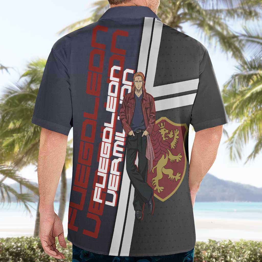 Black Clover Fuegoleon Vermillion Hawaiian Shirt Anime Illustration Style