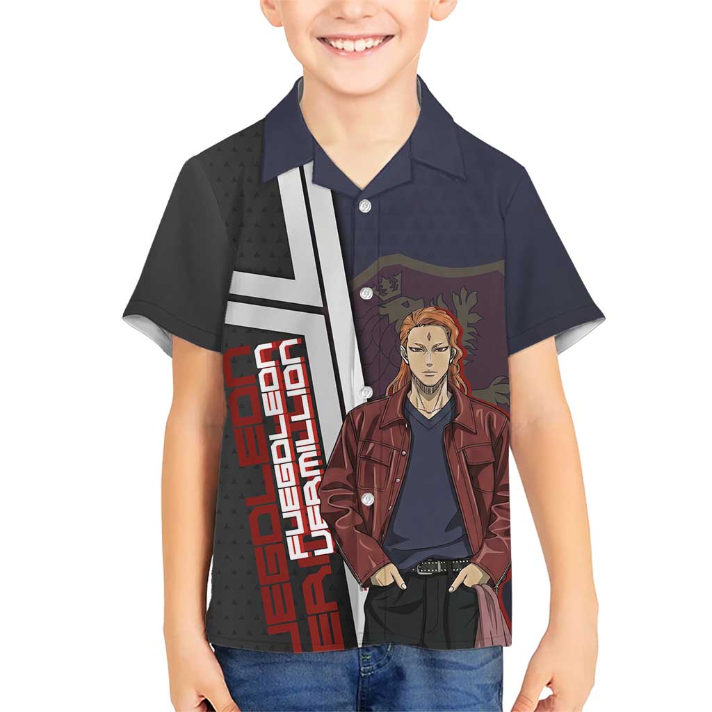 Black Clover Fuegoleon Vermillion Hawaiian Shirt Anime Illustration Style