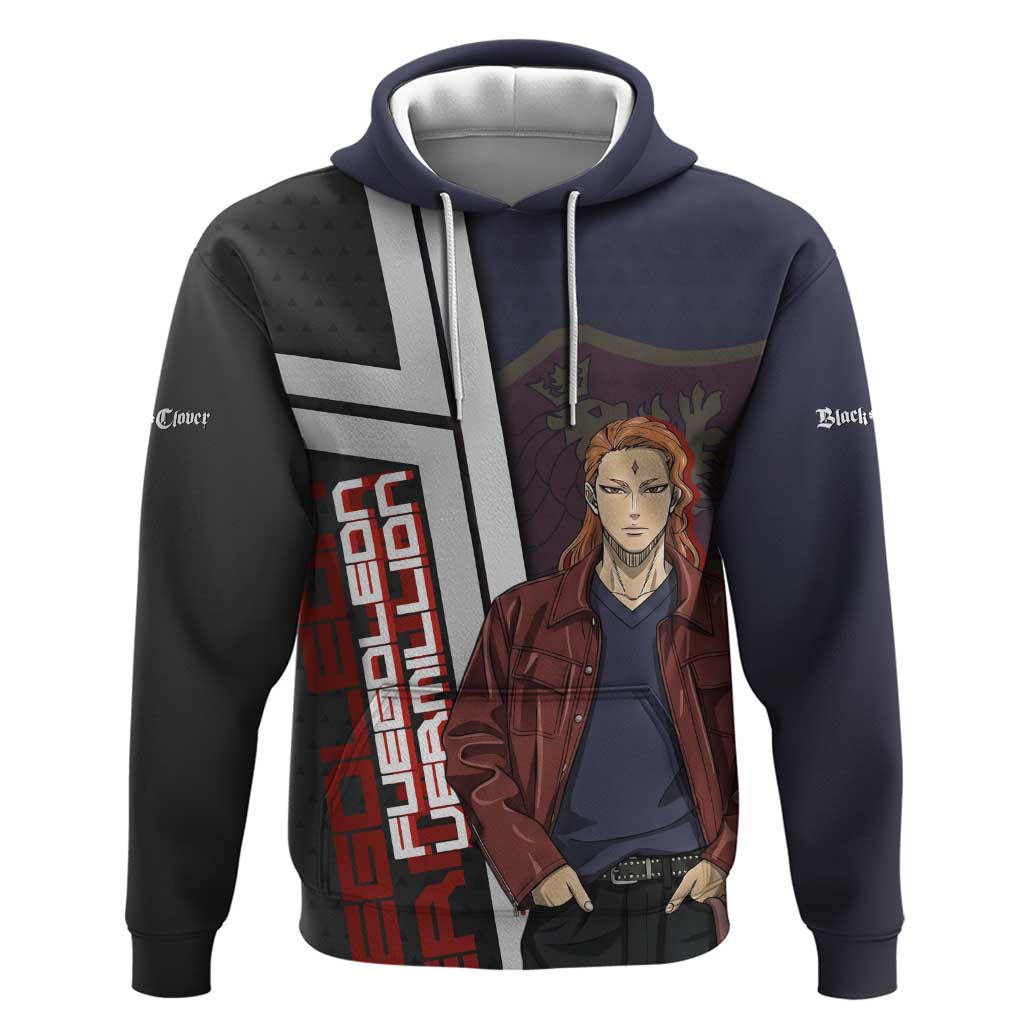 Black Clover Fuegoleon Vermillion Hoodie Anime Illustration Style