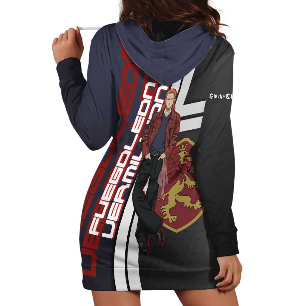 Black Clover Fuegoleon Vermillion Hoodie Dress Anime Illustration Style