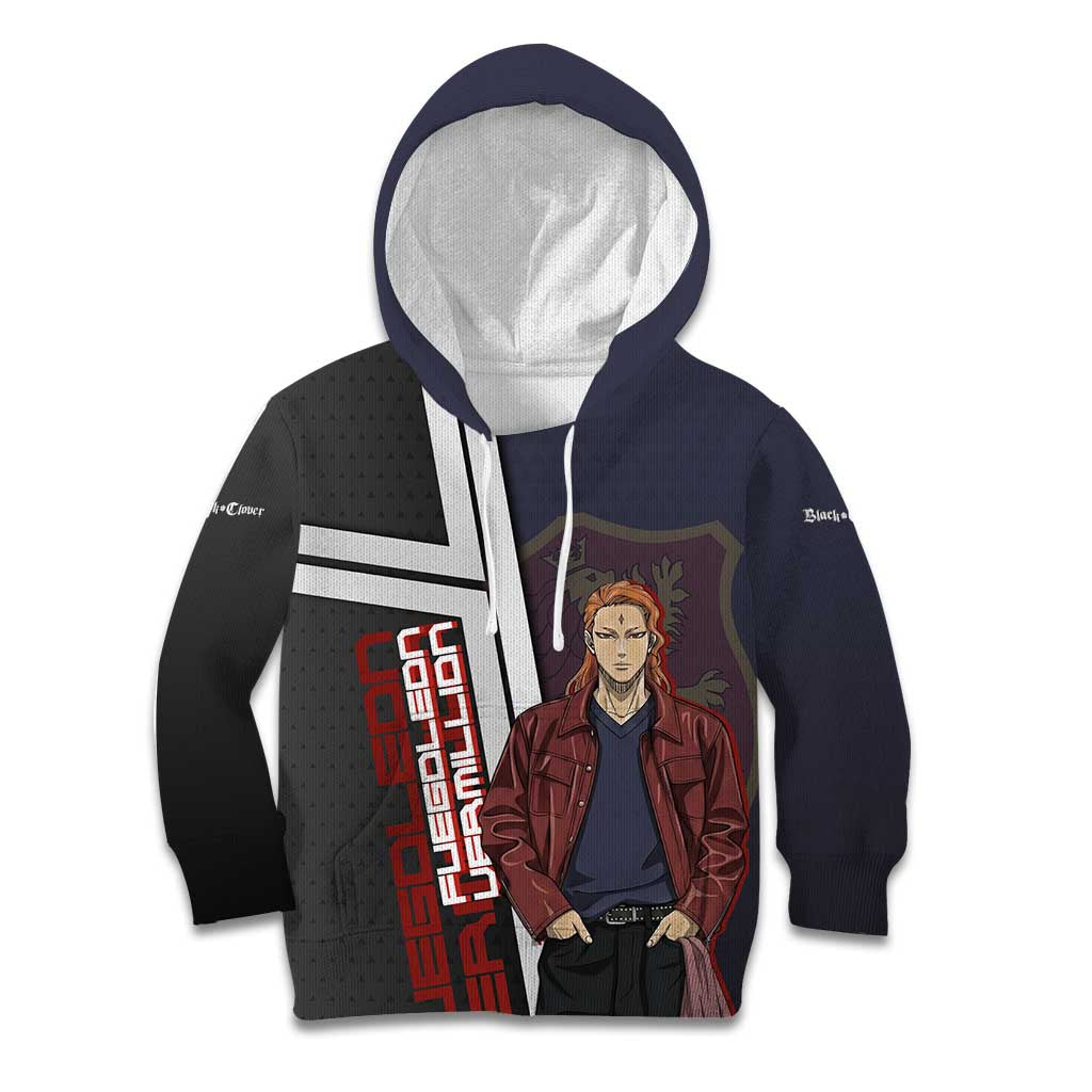 Black Clover Fuegoleon Vermillion Kid Hoodie Anime Illustration Style