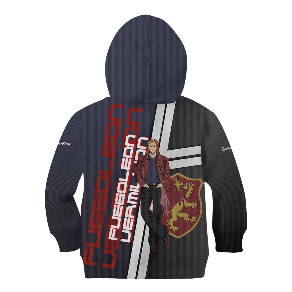Black Clover Fuegoleon Vermillion Kid Hoodie Anime Illustration Style
