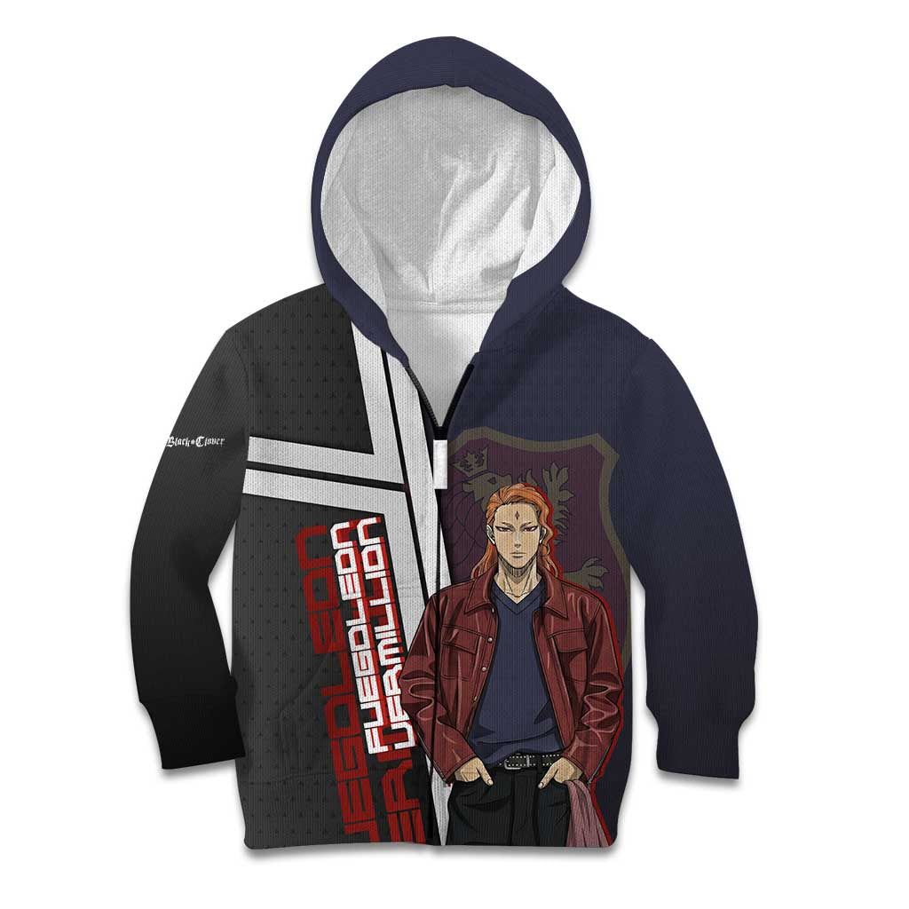 Black Clover Fuegoleon Vermillion Kid Hoodie Anime Illustration Style