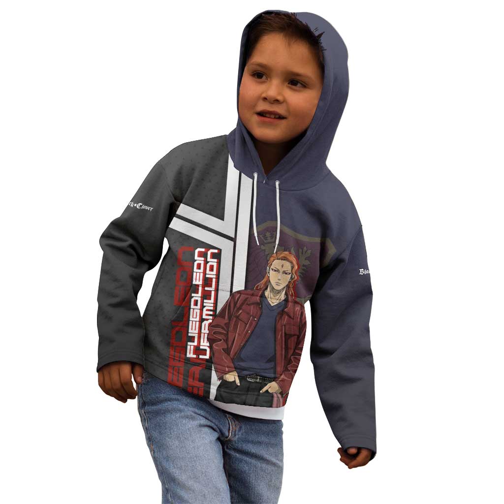Black Clover Fuegoleon Vermillion Kid Hoodie Anime Illustration Style