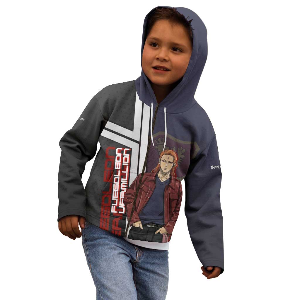 Black Clover Fuegoleon Vermillion Kid Hoodie Anime Illustration Style