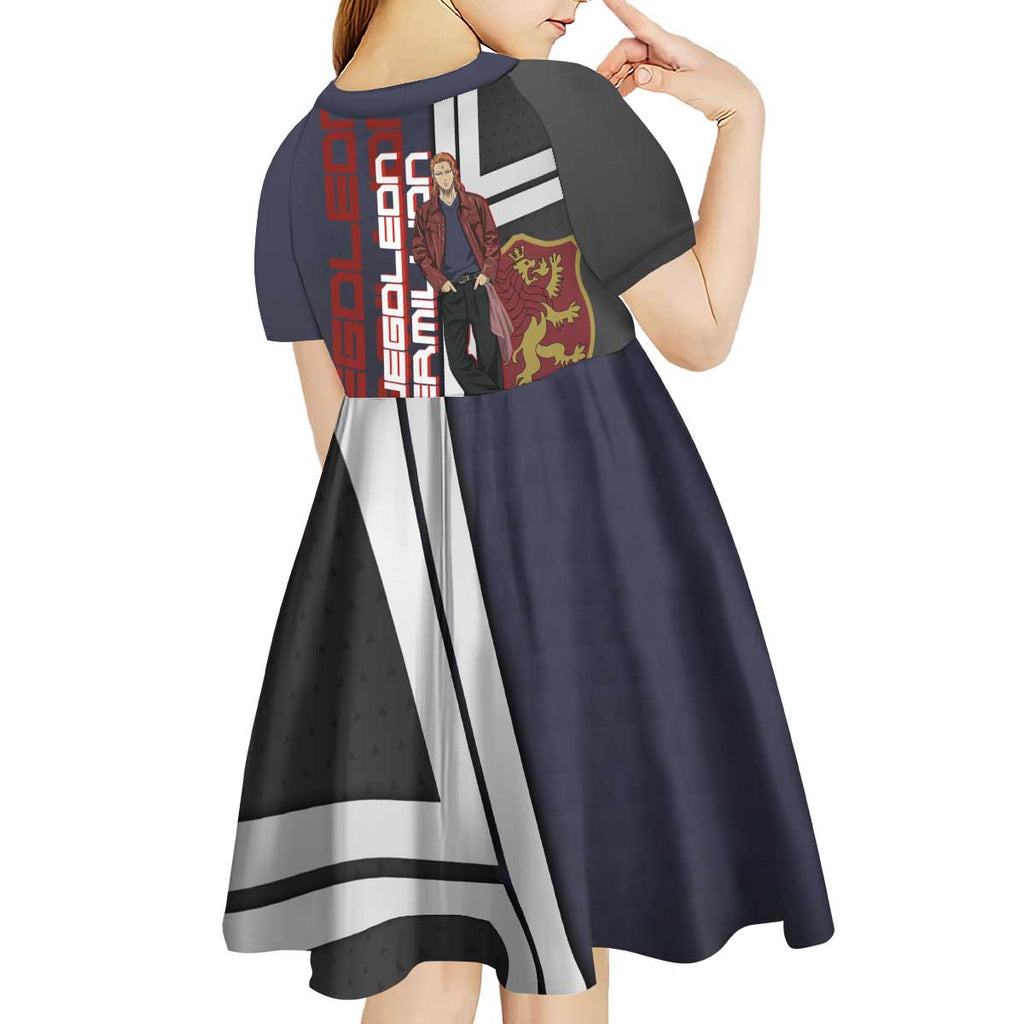 Black Clover Fuegoleon Vermillion Kid Short Sleeve Dress Anime Illustration Style