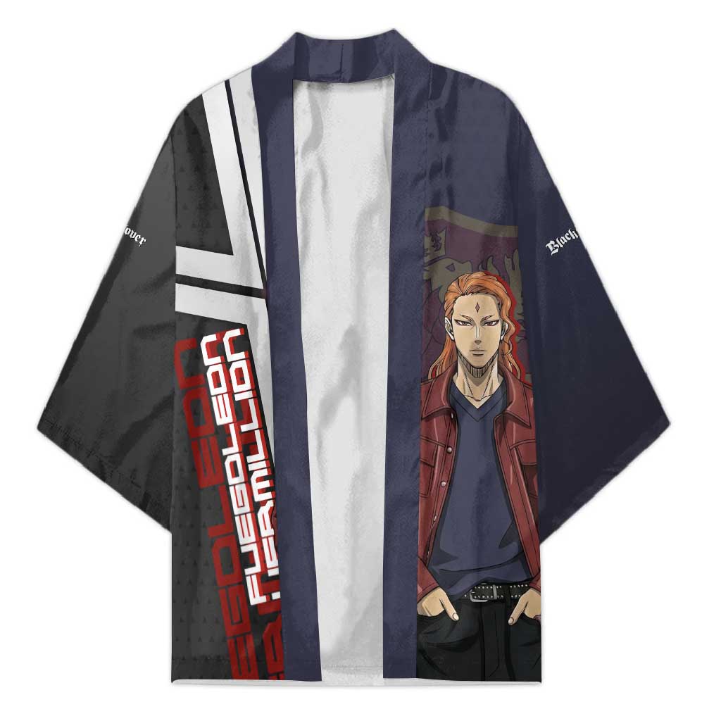Black Clover Fuegoleon Vermillion Kimono Anime Illustration Style