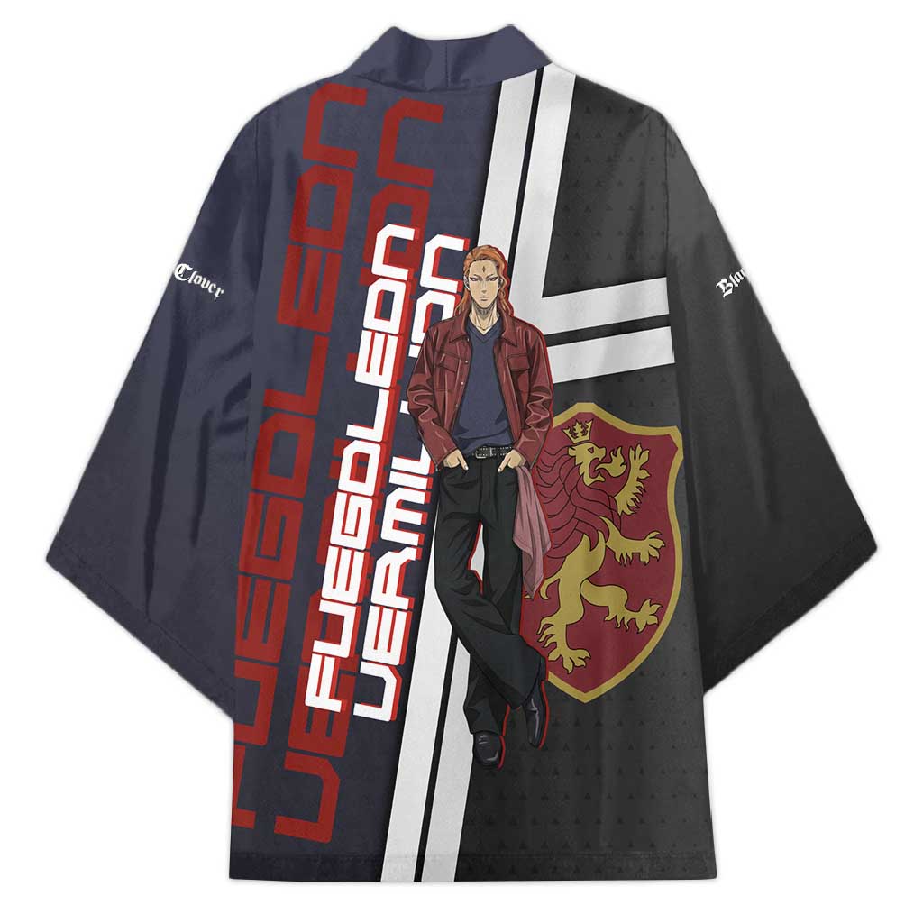 Black Clover Fuegoleon Vermillion Kimono Anime Illustration Style