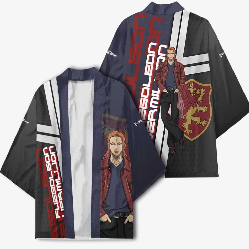 Black Clover Fuegoleon Vermillion Kimono Anime Illustration Style
