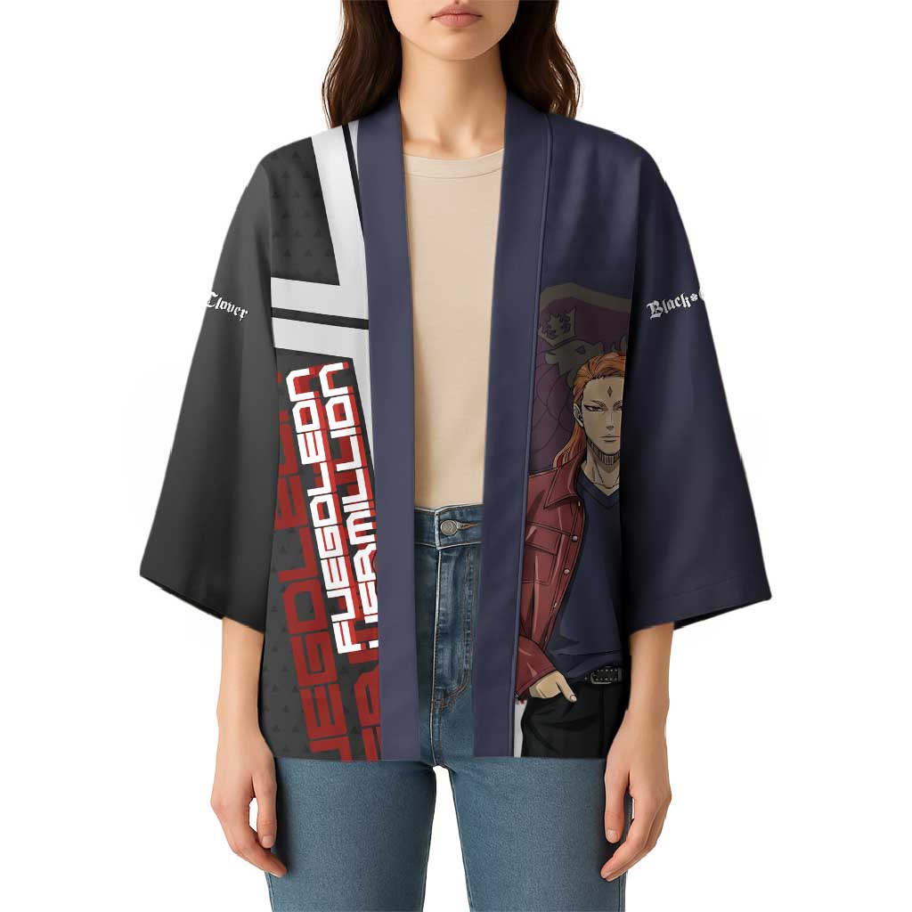 Black Clover Fuegoleon Vermillion Kimono Anime Illustration Style