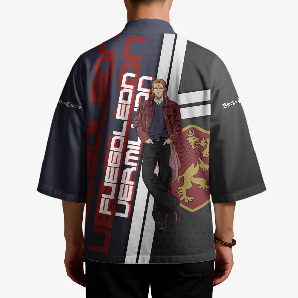 Black Clover Fuegoleon Vermillion Kimono Anime Illustration Style