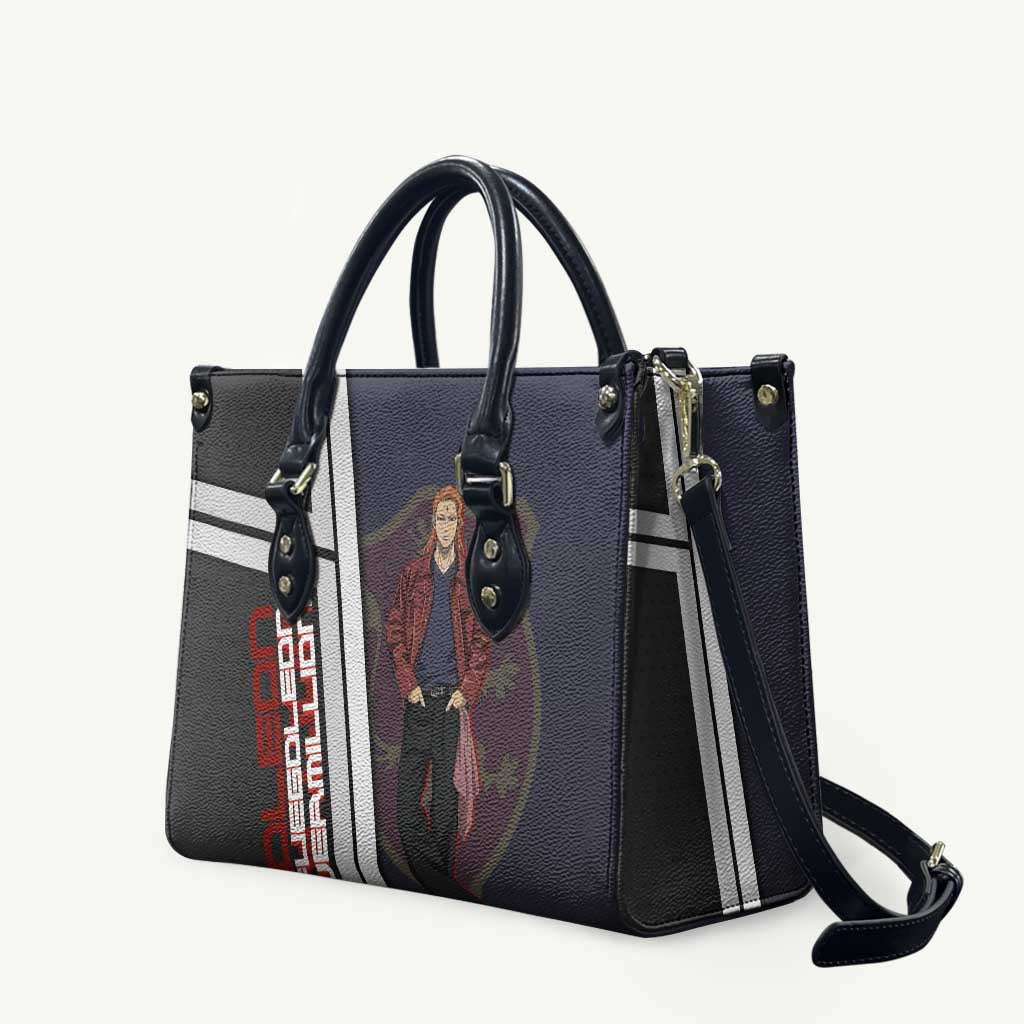 Black Clover Fuegoleon Vermillion Leather Bag Anime Illustration Style