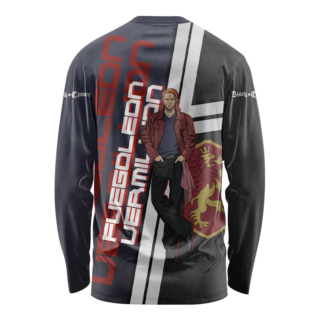 Black Clover Fuegoleon Vermillion Long Sleeve Shirt Anime Illustration Style