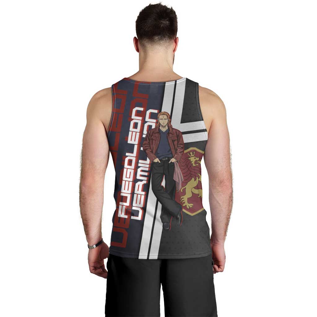 Black Clover Fuegoleon Vermillion Men Tank Top Anime Illustration Style