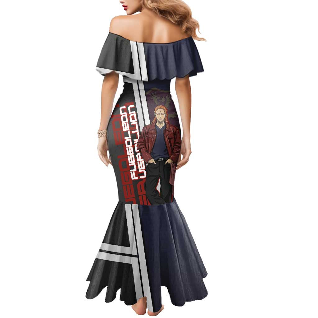 Black Clover Fuegoleon Vermillion Mermaid Dress Anime Illustration Style