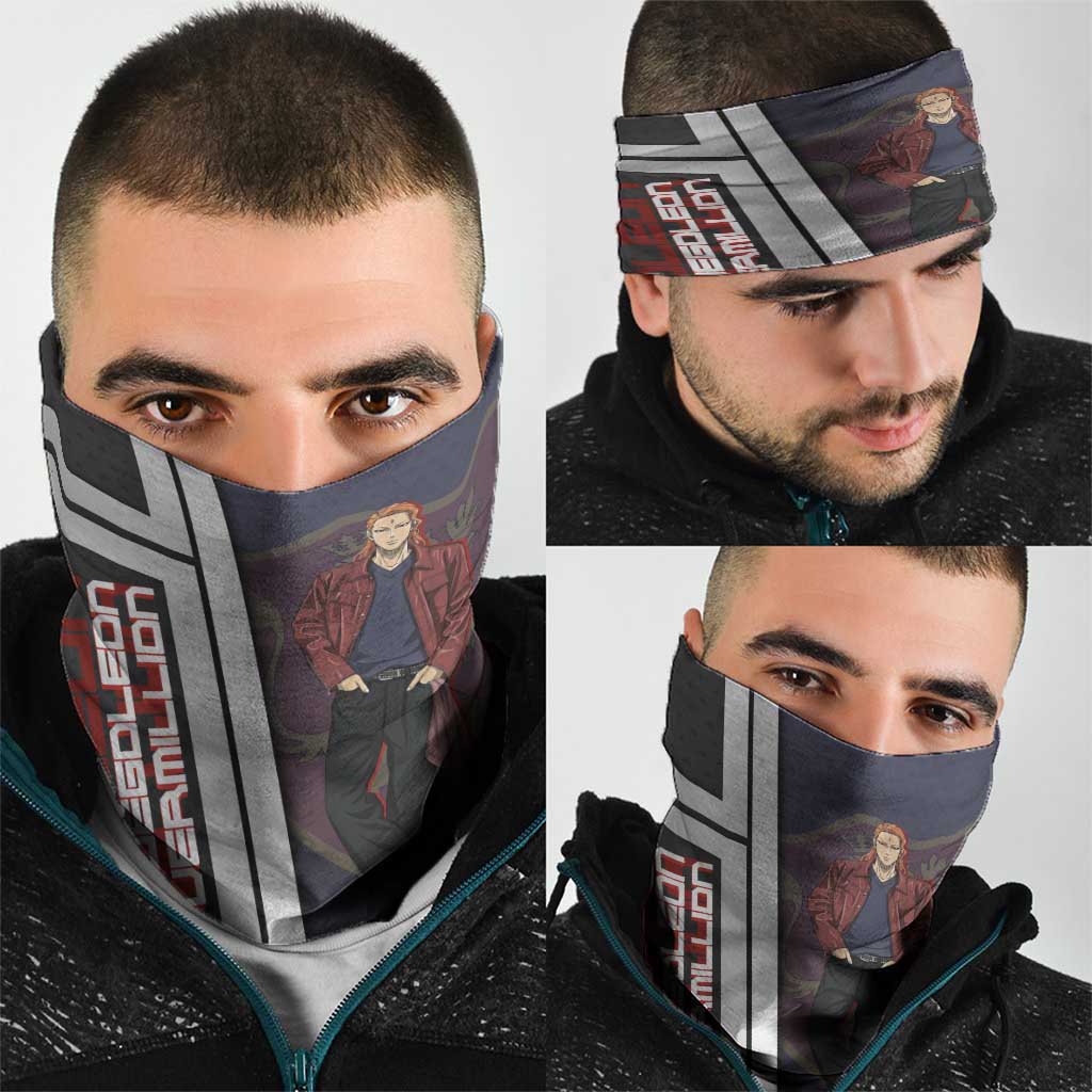 Black Clover Fuegoleon Vermillion Neck Gaiter Anime Illustration Style