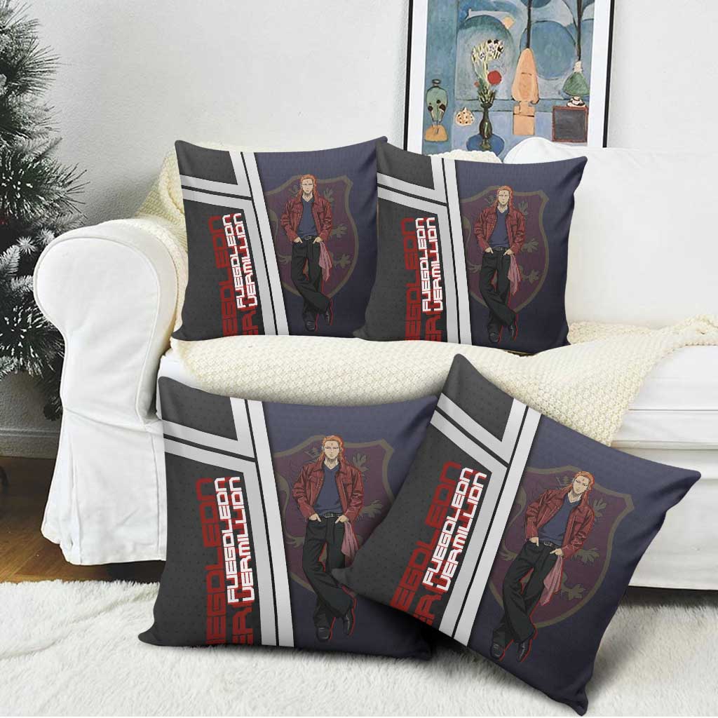 Black Clover Fuegoleon Vermillion Pillow Cover Anime Illustration Style