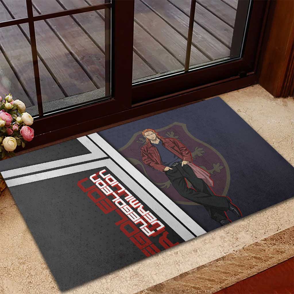 Black Clover Fuegoleon Vermillion Rubber Doormat Anime Illustration Style