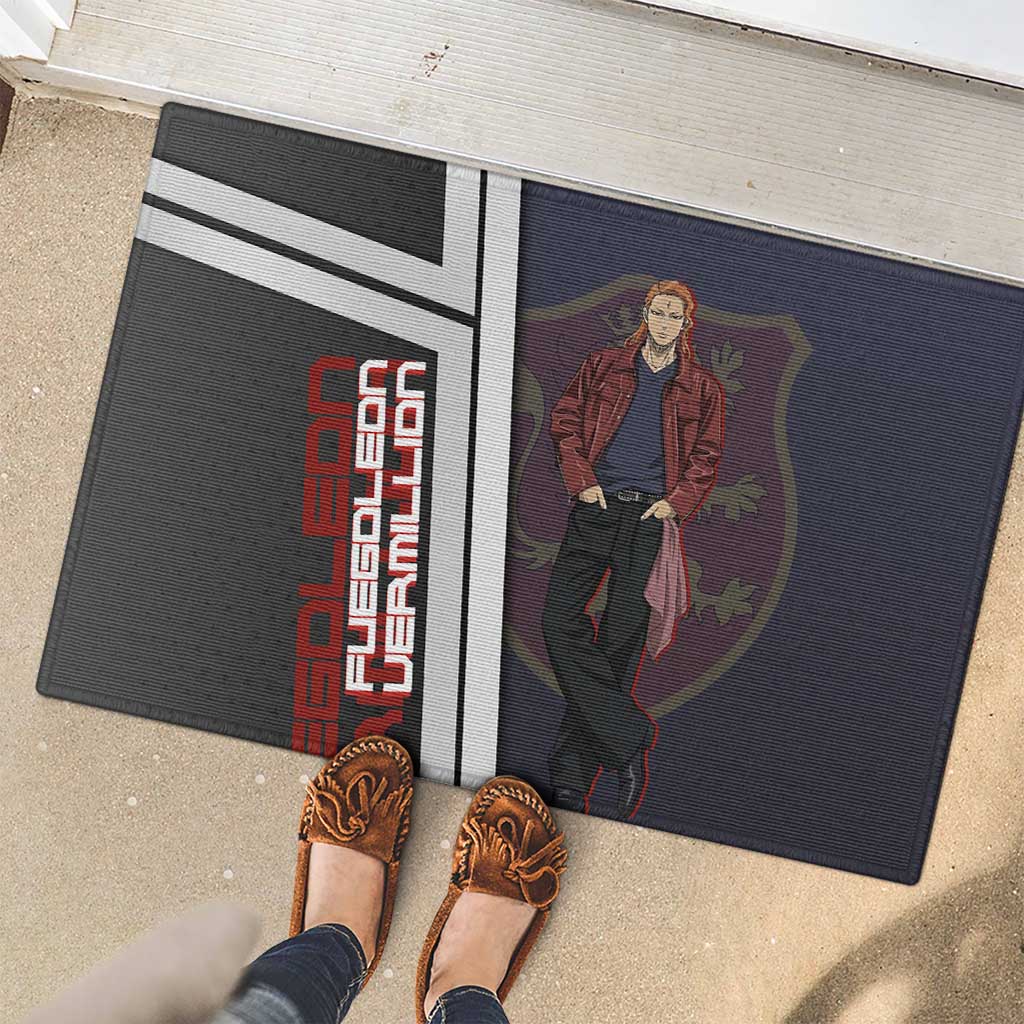Black Clover Fuegoleon Vermillion Rubber Doormat Anime Illustration Style