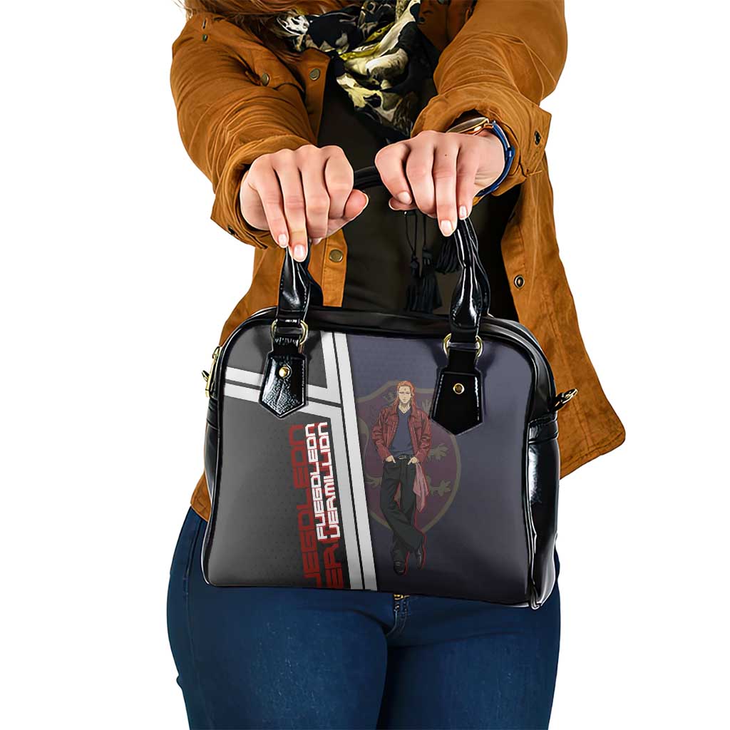 Black Clover Fuegoleon Vermillion Shoulder Handbag Anime Illustration Style