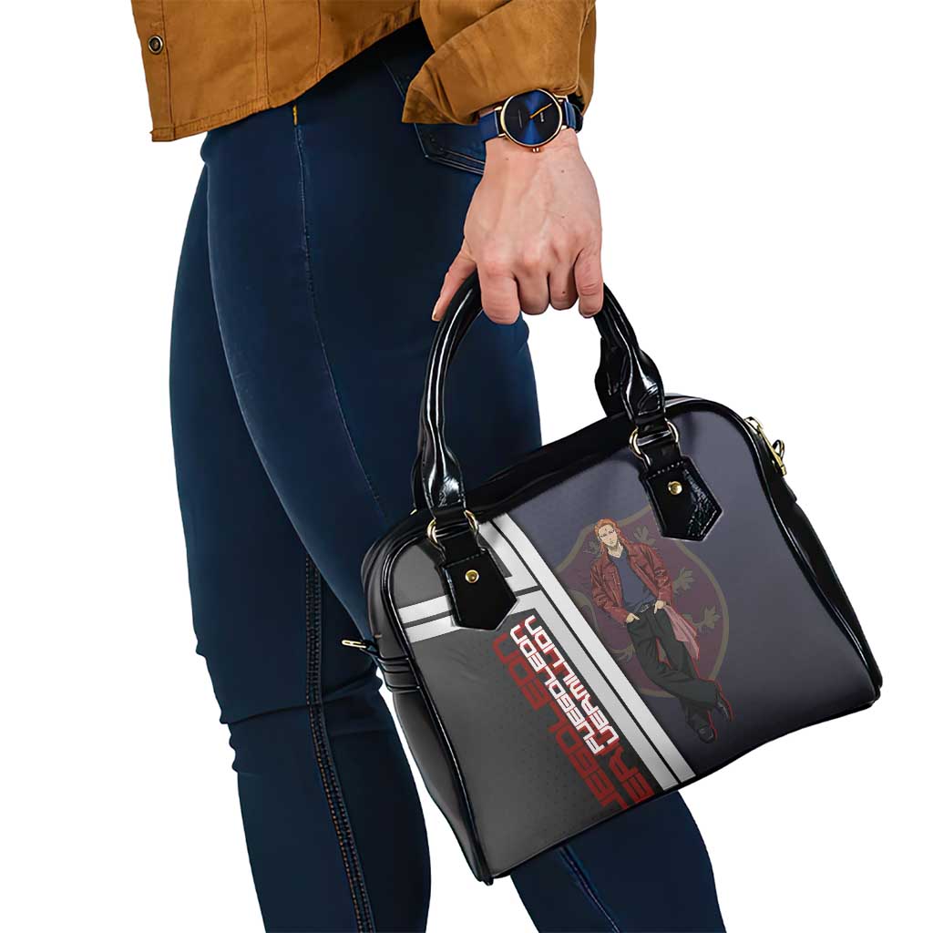 Black Clover Fuegoleon Vermillion Shoulder Handbag Anime Illustration Style