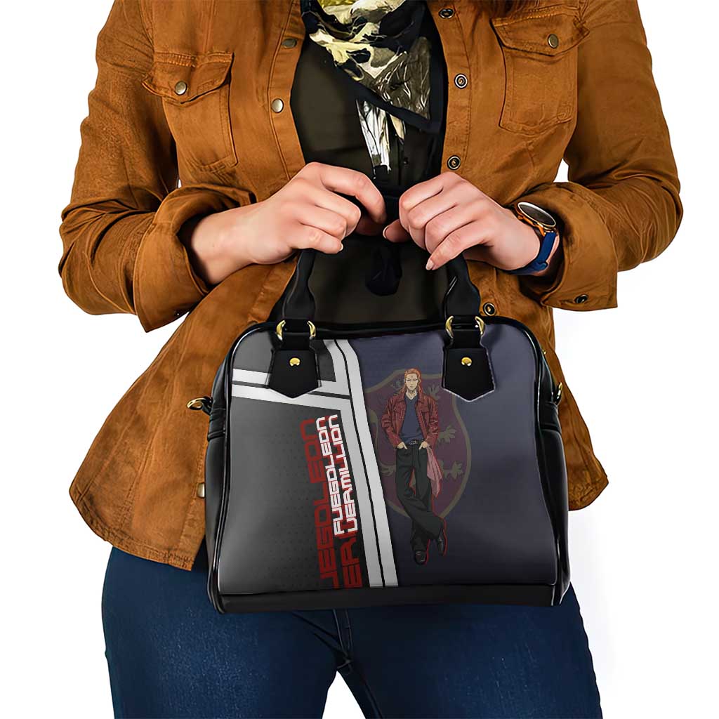 Black Clover Fuegoleon Vermillion Shoulder Handbag Anime Illustration Style
