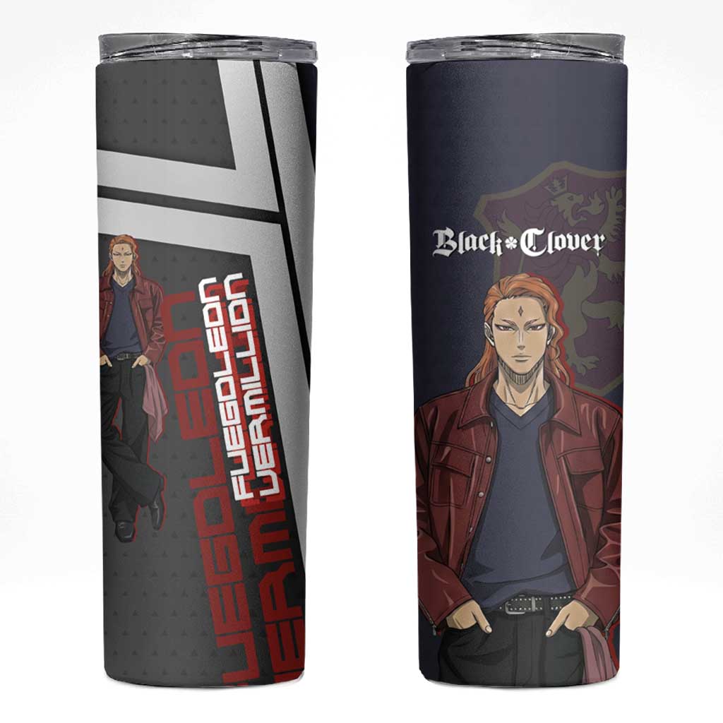 Black Clover Fuegoleon Vermillion Skinny Tumbler Anime Illustration Style