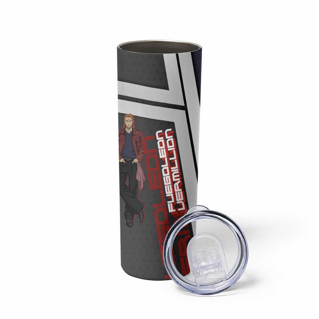 Black Clover Fuegoleon Vermillion Skinny Tumbler Anime Illustration Style