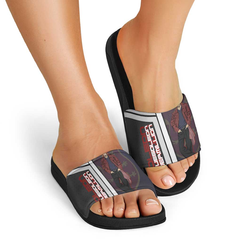 Black Clover Fuegoleon Vermillion Slide Sandals Anime Illustration Style