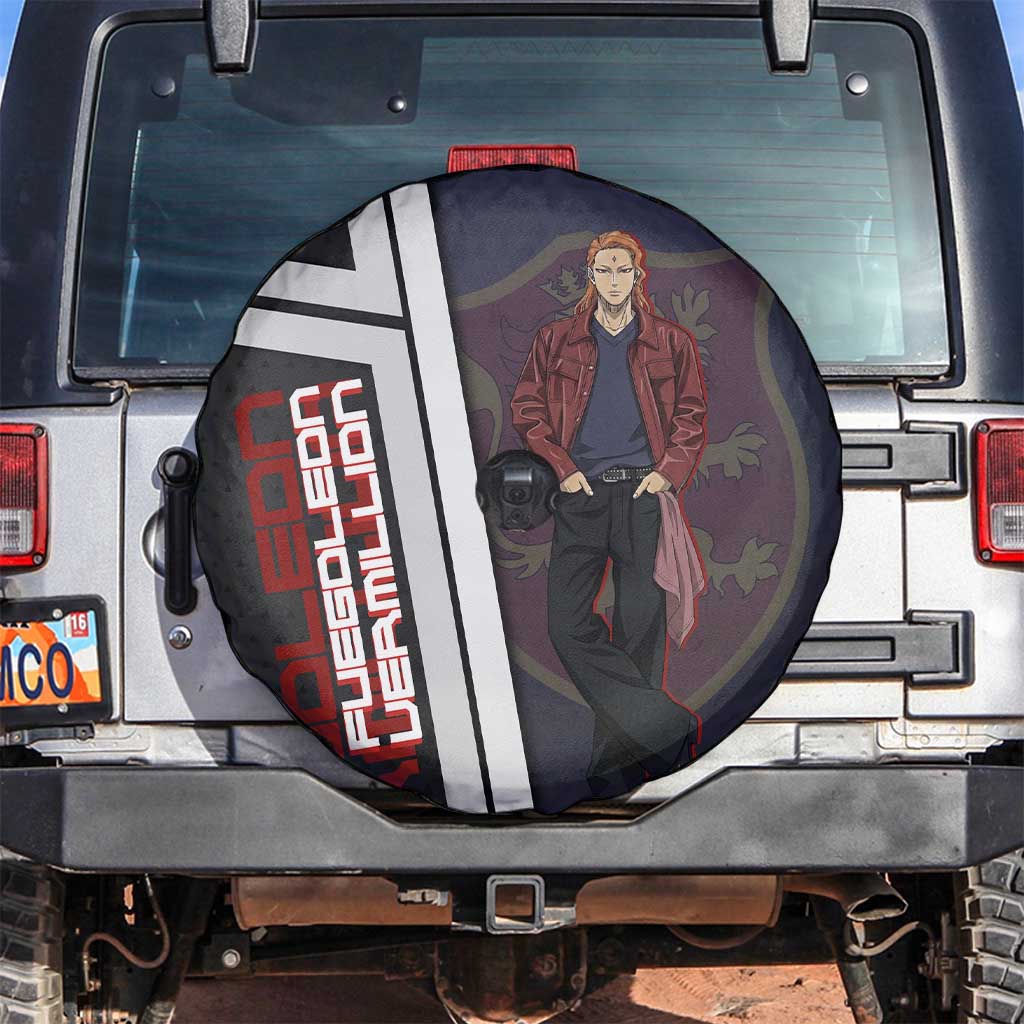 Black Clover Fuegoleon Vermillion Spare Tire Cover Anime Illustration Style