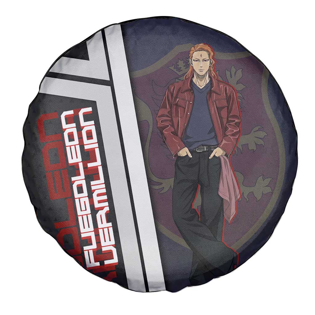 Black Clover Fuegoleon Vermillion Spare Tire Cover Anime Illustration Style