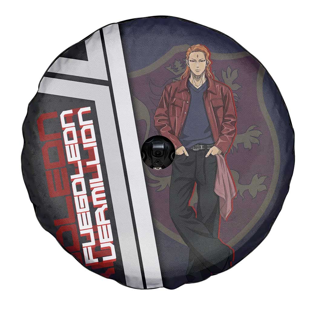 Black Clover Fuegoleon Vermillion Spare Tire Cover Anime Illustration Style