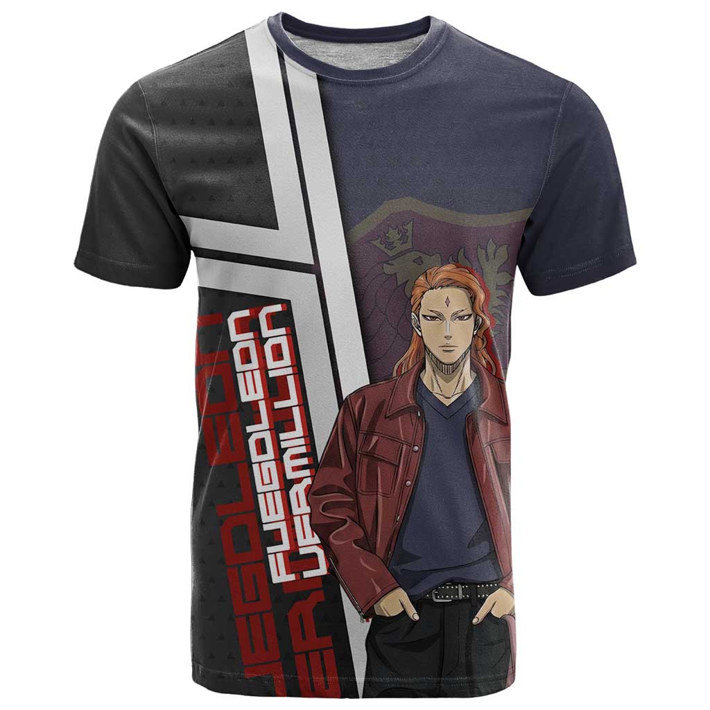 Black Clover Fuegoleon Vermillion T Shirt Anime Illustration Style