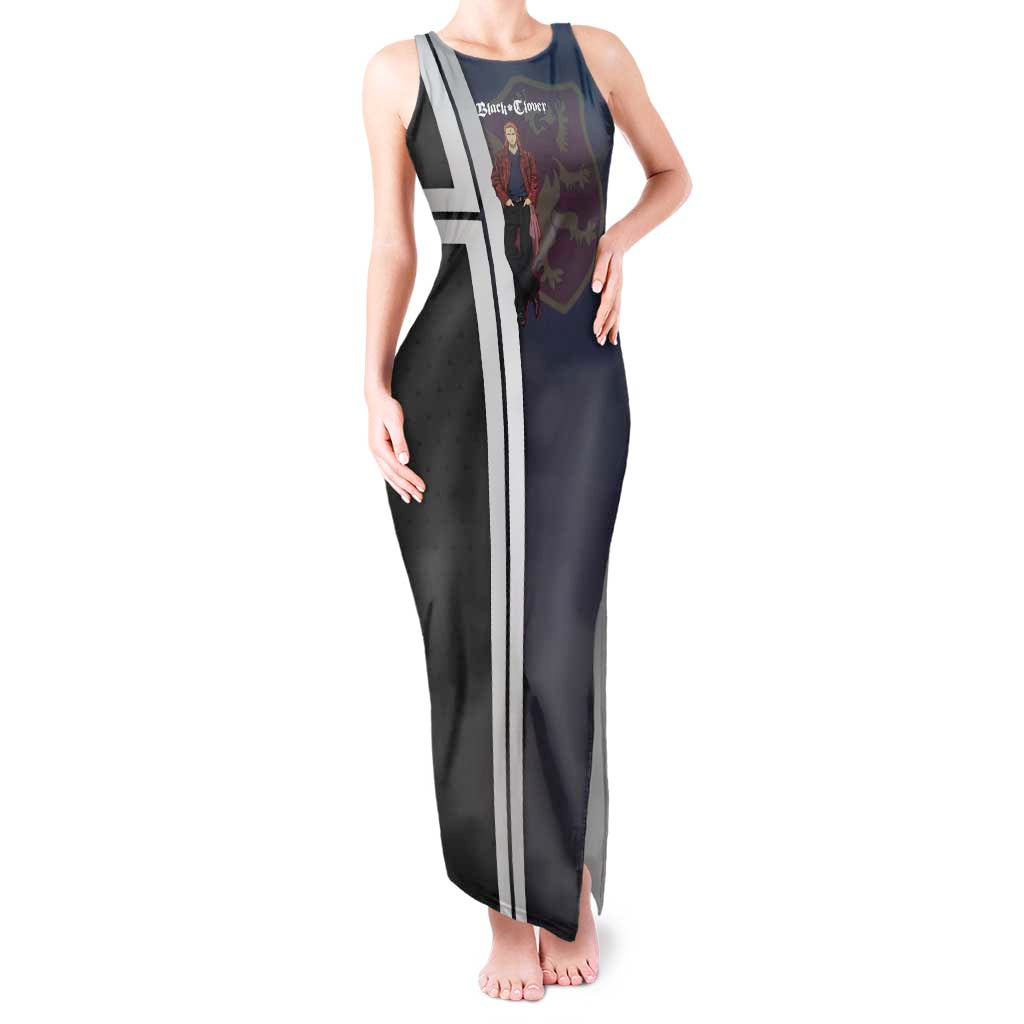 Black Clover Fuegoleon Vermillion Tank Maxi Dress Anime Illustration Style