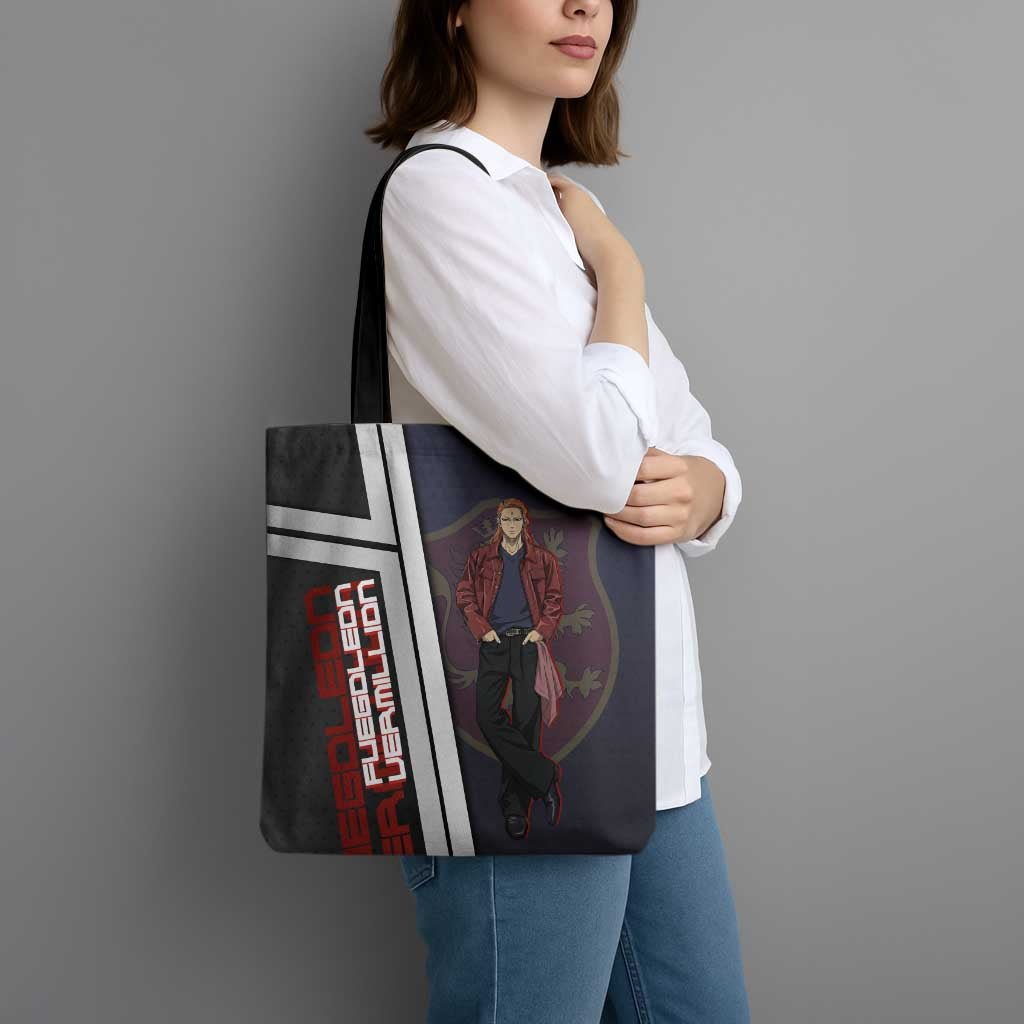 Black Clover Fuegoleon Vermillion Tote Bag Anime Illustration Style