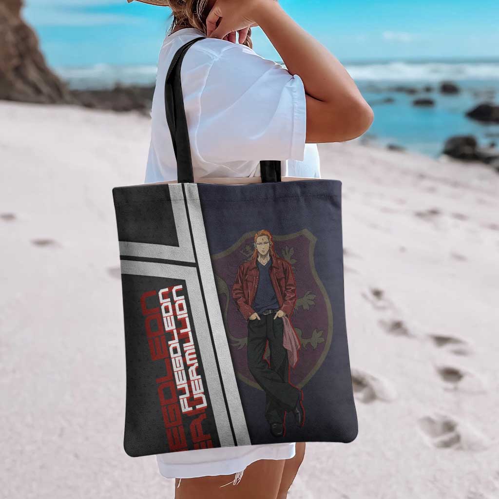 Black Clover Fuegoleon Vermillion Tote Bag Anime Illustration Style