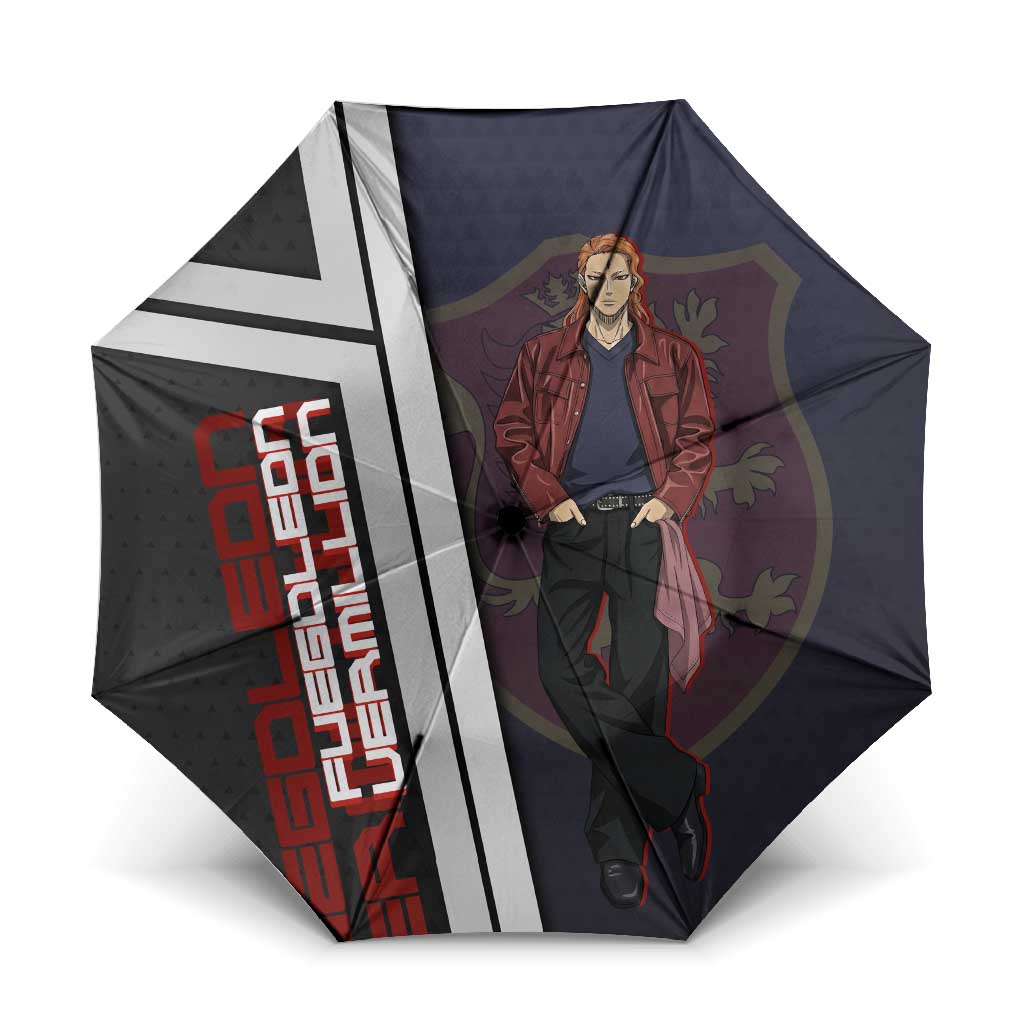 Black Clover Fuegoleon Vermillion Umbrella Anime Illustration Style