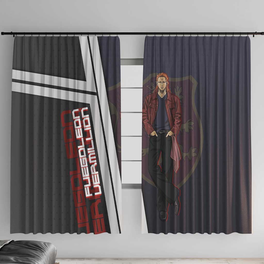 Black Clover Fuegoleon Vermillion Window Curtain Anime Illustration Style